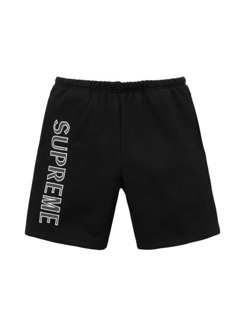 Supreme Supreme Leg Embroidery Sweatshort Black