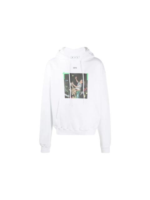 Off-White OFF-WHITE Oversize Fit Pascal Arrow Hoodie White/Green