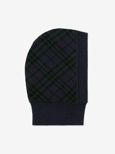 Burberry Check Wool Blend Hood