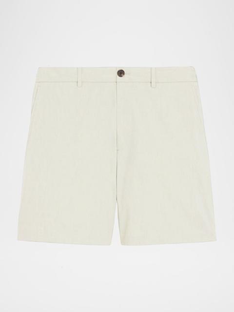 Theory Men's Curtis Drawstring Shorts in Relaxed Linen