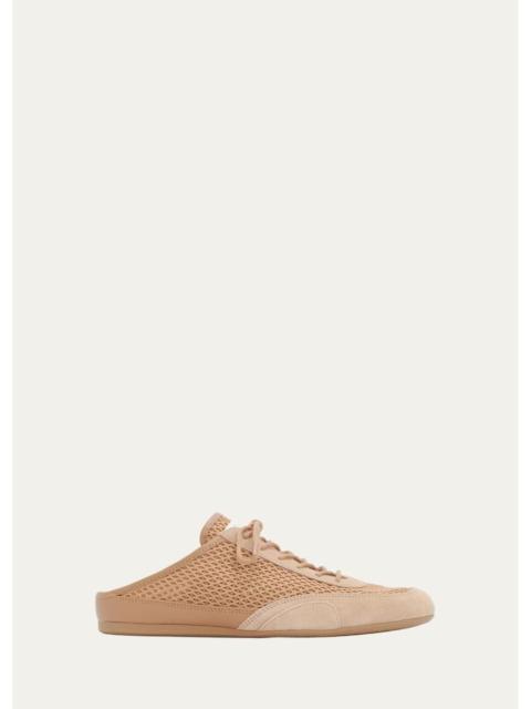 JIMMY CHOO Sunny Diamond Mesh Slip-On Sneakers