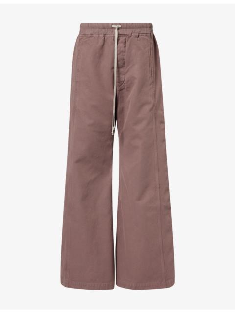Rick Owens DRKSHDW Pusher Wide-Leg Cotton Trousers