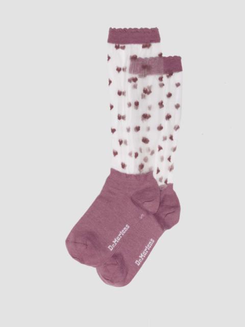 Dr. Martens SHORT HEART MESH SOCKS Organic Cotton Blend & Mesh