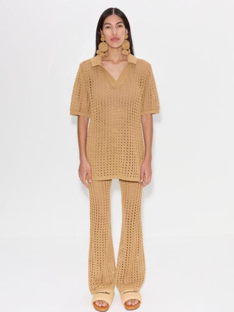 SIMONMILLER Brisas Crochet Pant in Natural