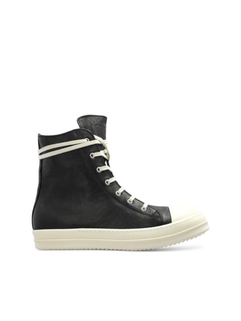 brushed-finish sneakers