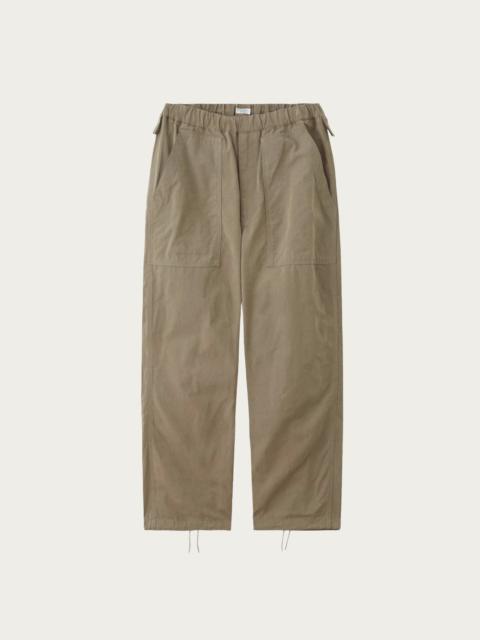 PHIGVEL MAKERS Co. Waxed Cloth String Trousers - Taupe Beige