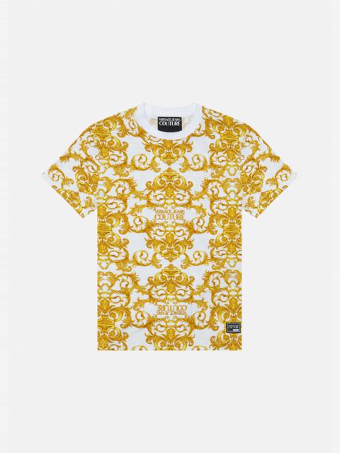 VERSACE JEANS COUTURE Logo Baroque Print T-Shirt