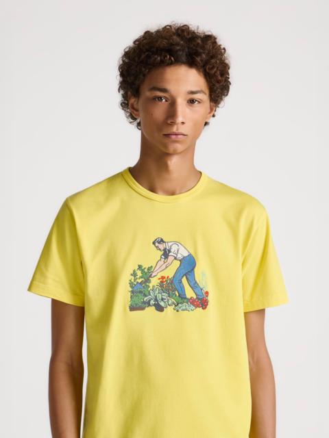 JW Anderson MENS GARDENER T-SHIRT IN LEMON