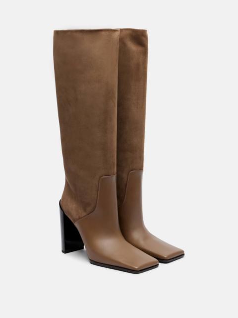 Alaïa 55 leather knee-high boots
