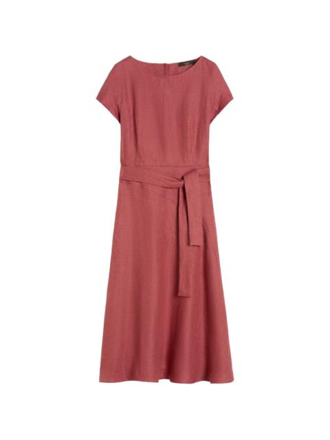 Max Mara belted linen midi dress