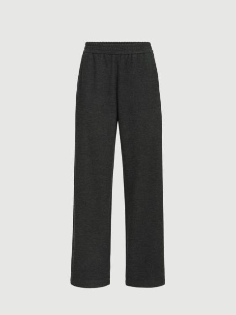 Brunello Cucinelli Cashmere interlock track trousers