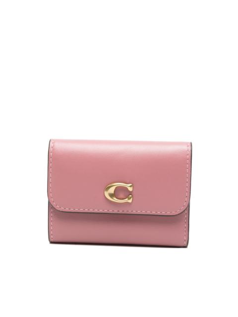 COACH logo-plaque leather wallet