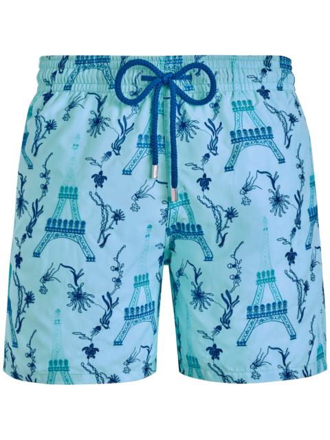Vilebrequin Men Swim Trunks Embroidered Poulpe Eiffel - Limited Edition