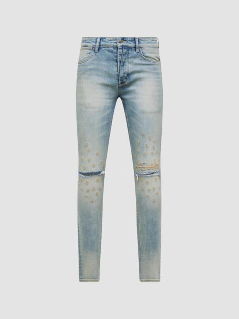 Ksubi Men's Van Winkle Astral Grid Skinny Jeans - Denim