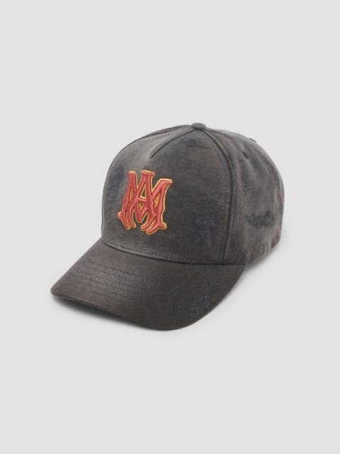 AMIRI Men's MA Distressed Baseball Cap - Black