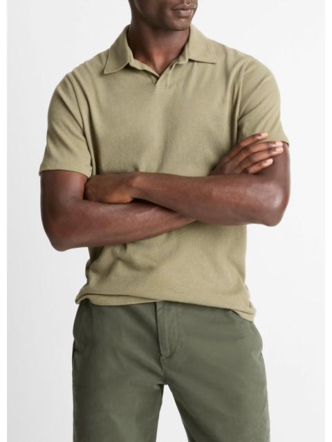 Vince Cotton Johnny-Collar Polo Shirt