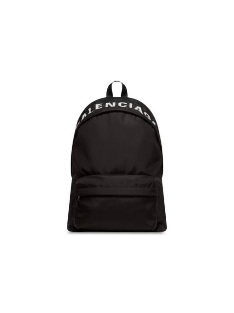 BALENCIAGA Men's Wheel Backpack in Black