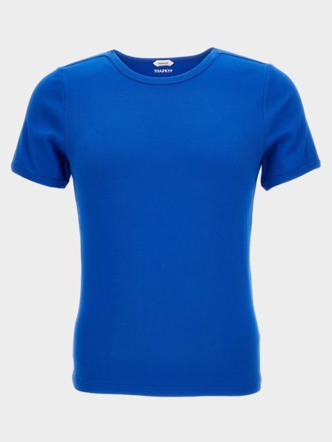 VERSACE Men & apos;s Ribbed Crewneck T-Shirt