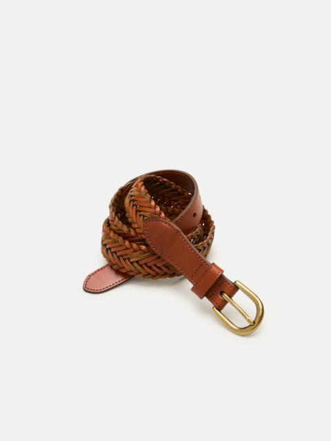 J.CREW Braided leather and suede belt
