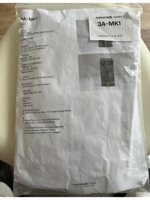 ACRONYM Acronym 3a-mk1 | sakuragaumholdings | REVERSIBLE