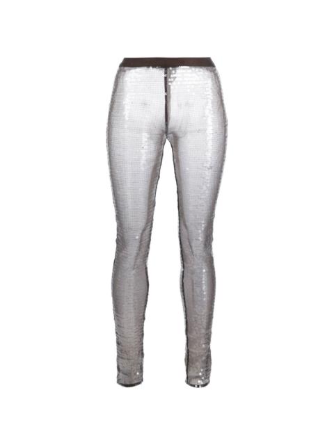 NENSI DOJAKA high-waist sequined leggings