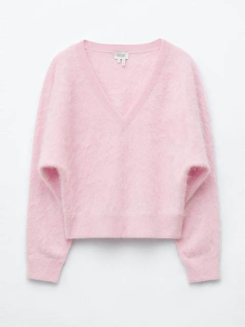 & Other Stories Brushed Cashmere V-Neck Jumper