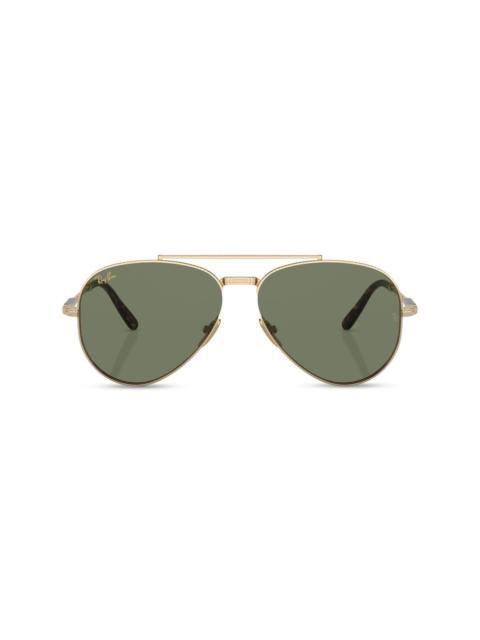 Ray-Ban Pilot-frame tinted sunglasses