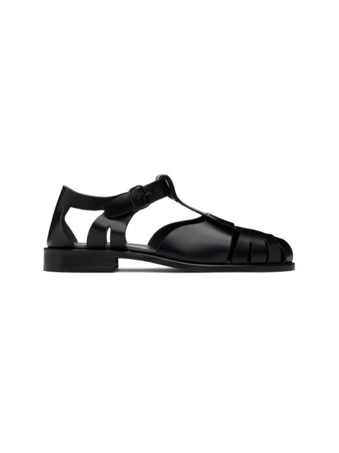 HEREU Black Pesca Sandals