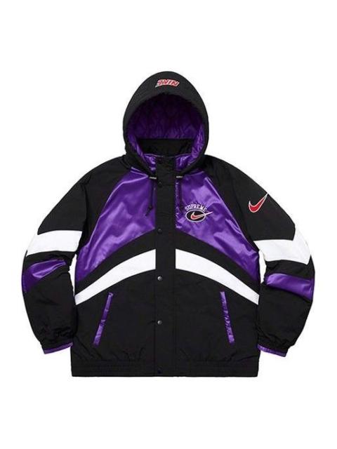 Supreme Supreme x Nike Hooded Sport Jacket 'Black Purple White' SUP-SS19-10139