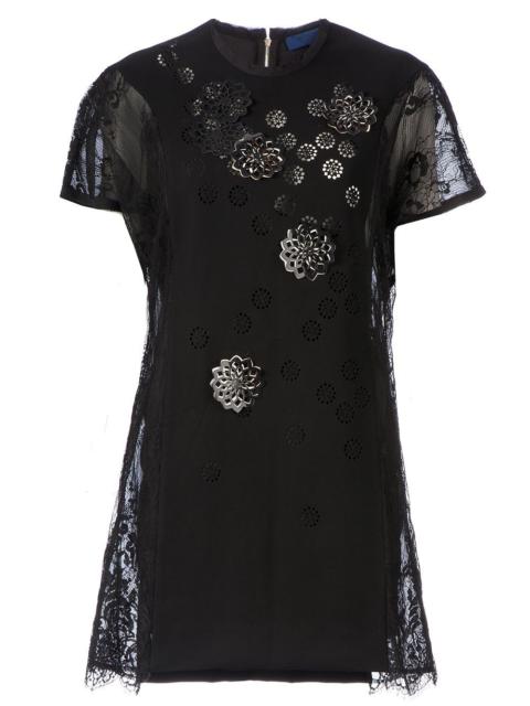 SHARON WAUCHOB semi sheer shift dress