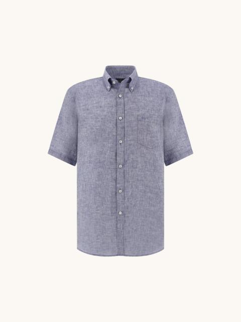 Paul & Shark SOFFIO LINEN SHIRT WITH SHORT SLEEVES