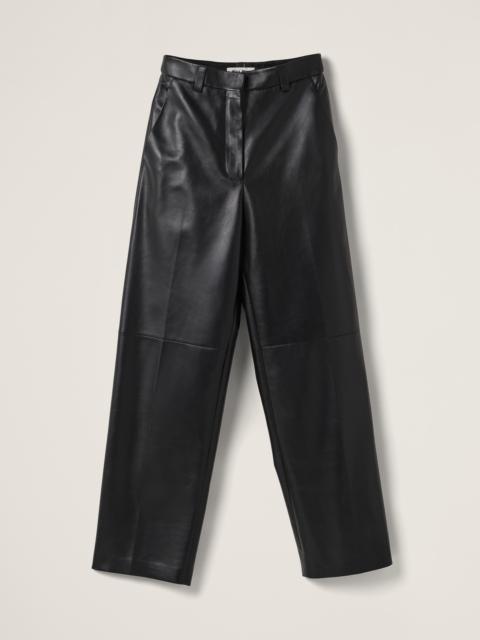 Nappa leather pants