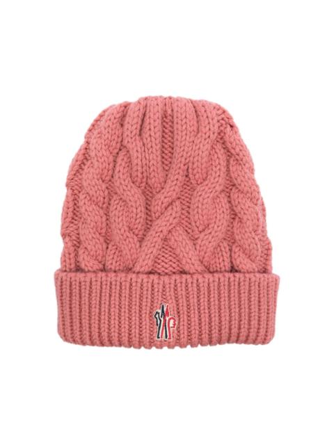 Moncler Grenoble cable-knit beanie hat