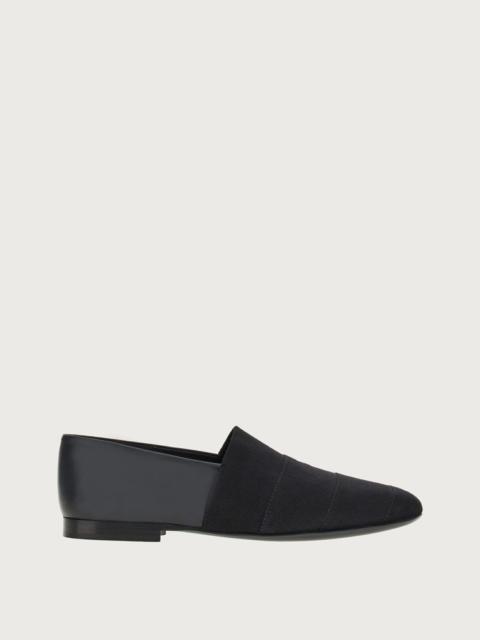 FERRAGAMO GROS-GRAIN MULE LOAFERS