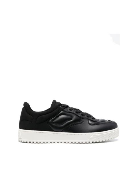 EMPORIO ARMANI quilted hybrid lace-up sneakers