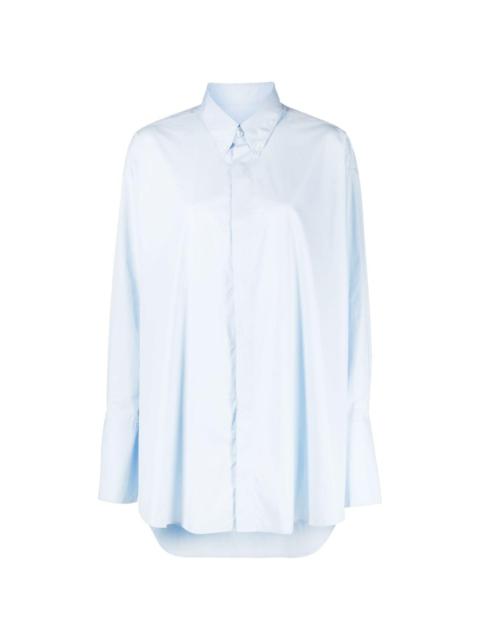 poplin texture  long-sleeve shirt