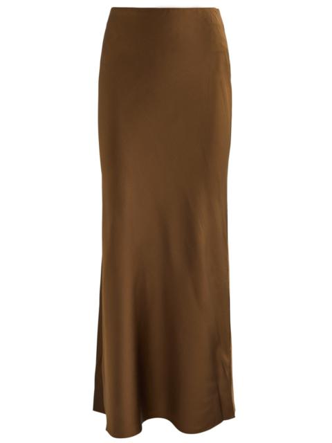 FRAME Frame Column Silk-satin Maxi Skirt