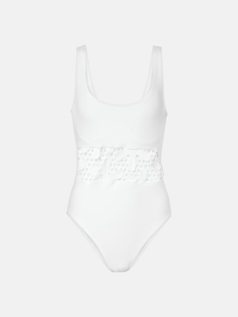 KARLA COLLETTO Aster embroidered swimsuit