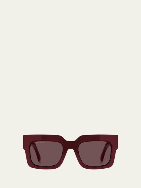 Etro Plastic Rectangle Sunglasses
