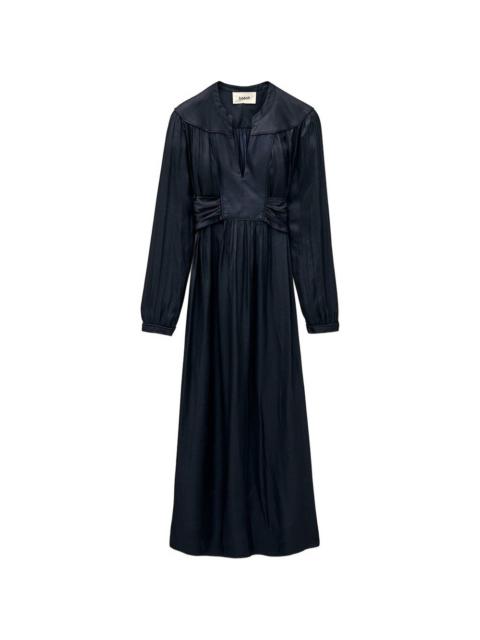ba&sh gathered V-neck maxi dress