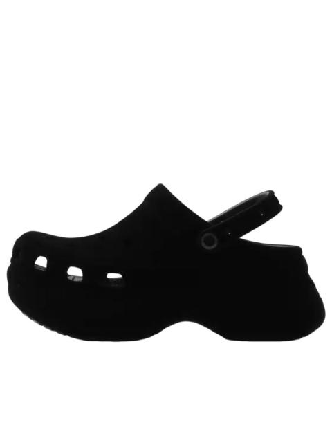 crocs (WMNS) Crocs Bae Velvet Clog 'Black' 211919-001