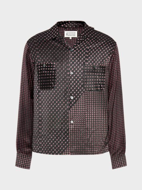 Maison Margiela Paisley Print Long-Sleeve Shirt
