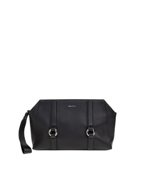Alexander McQueen ring-detail clutch bag