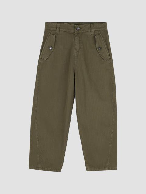 Givenchy Boy's Little Boy's & Boy's Cotton Barrel-Leg Trousers - Khaki
