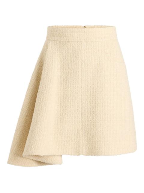 PATOU asymmetric tweed skirt