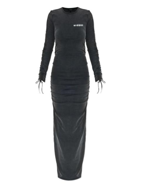 MISBHV long-sleeve drawstring maxi dress