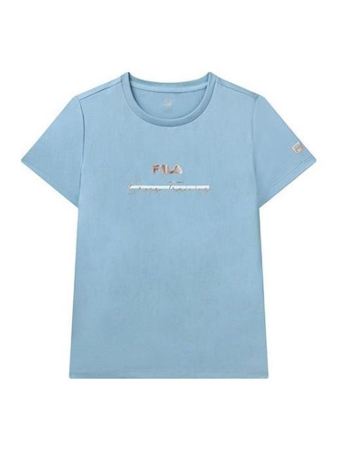 FILA (WMNS) FILA Athletics Logo Printing Tee Blue A11W121104F-BU