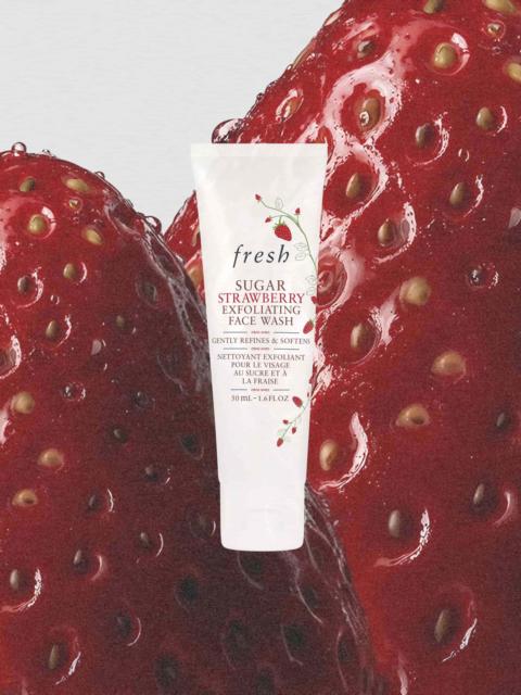 fresh sugar strawberry exfoliating face wash