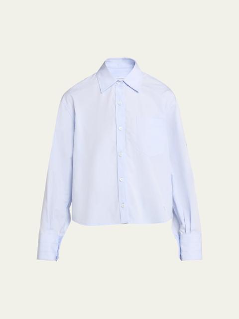 MARIA McMANUS Organic Cotton Cropped Button-Down Shirt