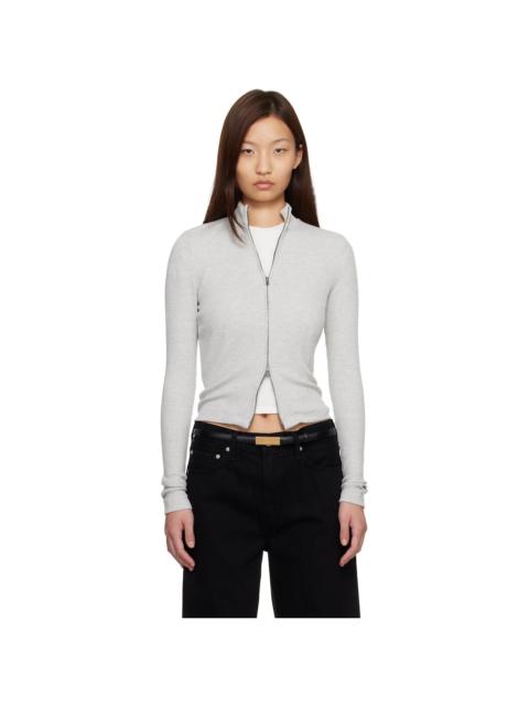 Gray Zip Sweater